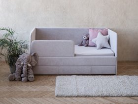 Диван-кровать Happy (светло-серый) в Раздольном - razdolnoe.mebel-nsk.ru | фото