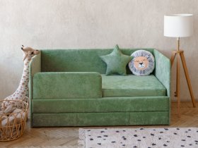 Диван-кровать Happy (зеленый) в Раздольном - razdolnoe.mebel-nsk.ru | фото