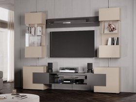 Гостиная Фэнтези (кашемир/графит) в Раздольном - razdolnoe.mebel-nsk.ru | фото