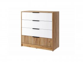 Комод КМ-001 Ивис (дуб крафт золотой/белый) в Раздольном - razdolnoe.mebel-nsk.ru | фото