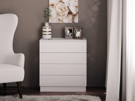 Комод Км010 (белый) в Раздольном - razdolnoe.mebel-nsk.ru | фото