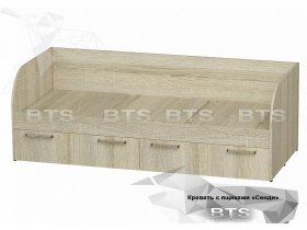 Кровать детская Сенди КР-01 (BTS) в Раздольном - razdolnoe.mebel-nsk.ru | фото