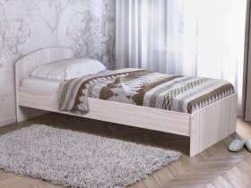 Кровать односпальная 80 с низкой спинкой (ясень шимо светлый) в Раздольном - razdolnoe.mebel-nsk.ru | фото