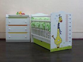 Кроватка детская Жираф с маятником в Раздольном - razdolnoe.mebel-nsk.ru | фото