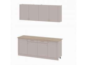 Кухонный гарнитур 2,0м Одетта (меланж/дуб сонома) в Раздольном - razdolnoe.mebel-nsk.ru | фото