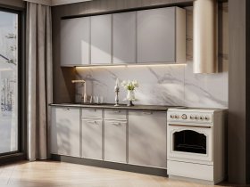 Кухонный гарнитур «Адель» 2,0м (нео) в Раздольном - razdolnoe.mebel-nsk.ru | фото