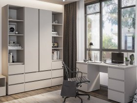 Модульная детская Люмо (кашемир) в Раздольном - razdolnoe.mebel-nsk.ru | фото