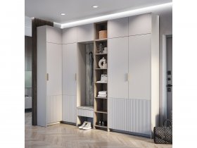 Модульная прихожая Пандора (кашемир/MF03) в Раздольном - razdolnoe.mebel-nsk.ru | фото