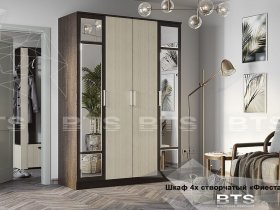 Шкаф четырехстворчатый Фиеста NEW (BTS) в Раздольном - razdolnoe.mebel-nsk.ru | фото