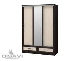 Шкаф-купе 3-х створчатый 1.5м Модерн в Раздольном - razdolnoe.mebel-nsk.ru | фото