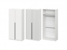 Шкаф ШК-100 Эккервуд (белый) в Раздольном - razdolnoe.mebel-nsk.ru | фото