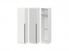 Шкаф ШК-50 Эккервуд (белый) в Раздольном - razdolnoe.mebel-nsk.ru | фото