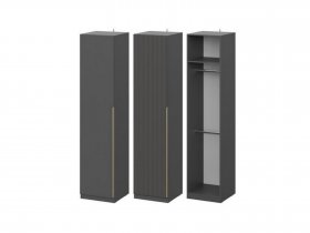 Шкаф ШК-50 Эккервуд (графит) в Раздольном - razdolnoe.mebel-nsk.ru | фото