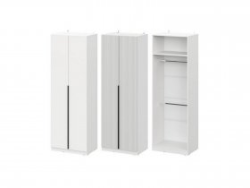 Шкаф ШК-75 Эккервуд (белый) в Раздольном - razdolnoe.mebel-nsk.ru | фото