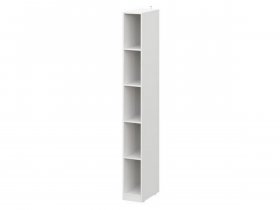 Шкаф-стеллаж ШК-25 Эккервуд (белый) в Раздольном - razdolnoe.mebel-nsk.ru | фото