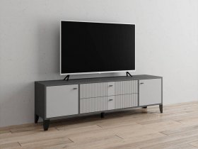 Тумба под ТВ Парус-10 (графит/светло-серый) в Раздольном - razdolnoe.mebel-nsk.ru | фото